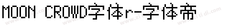 MOON CROWD字体r字体转换